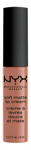 Labial Nyx Professional Makeup Soft Matte Lipstick Cream 8ml Acabado Cremoso Color Berlin