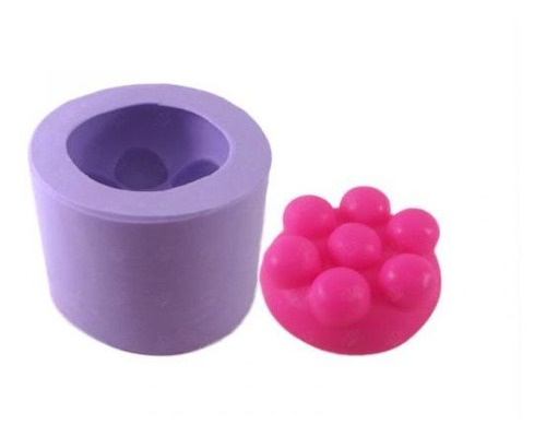 Molde Forma Silicone Massageador Redondo