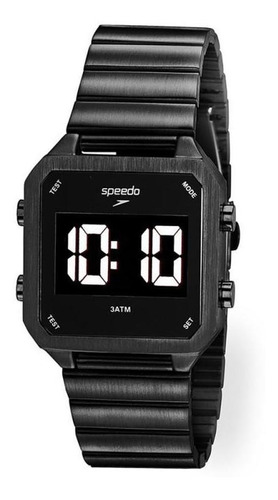 Relógio Speedo Preto Digital Led Branco Original + Nf | Parcelamento sem  juros