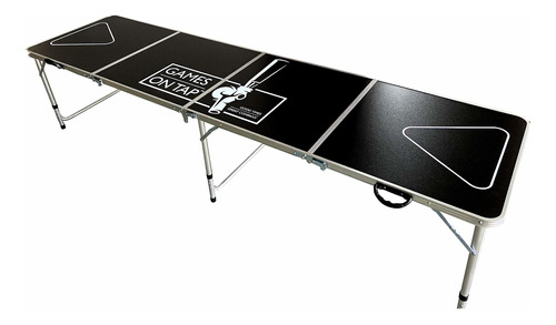 Games On Tap Mesa De Pong De 8 Pies, Plegable, Ajustable Y P