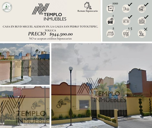 Casa En Venta En Boulevard Miguel Aleman Sn, Casa Dos. Fraccionamiento La Galia San Pedro Totoltepec, Toluca