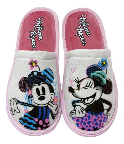 Pantufla Disney Mickey Y Minnie Mouse Multicolor
