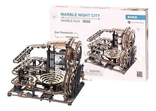 Modelo Rokr Lga01 De Circuito De Canicas 3d D/madera, 294 Pz