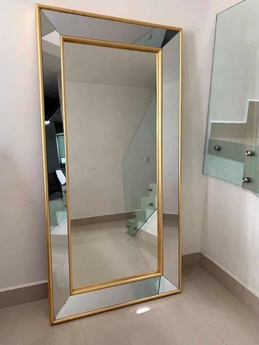 Espejo De Piso Marco Cuerpo Entero Diamante 200cmx100cm Moda