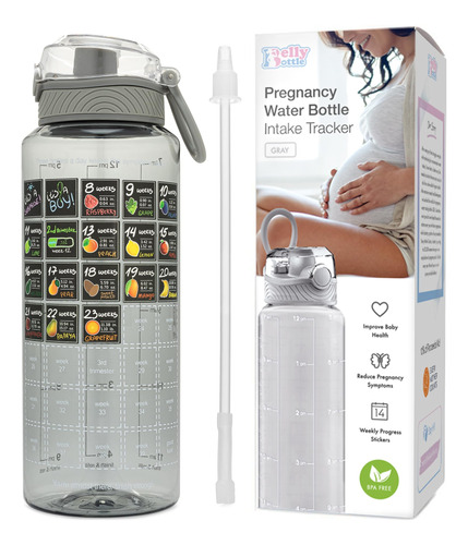 Bellybottle Rastreador De Botellas De Agua Para Embarazo, Im