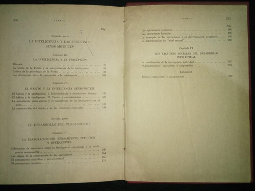 Libro Psicología De La Inteligencia Jean Piaget Tapa Dura