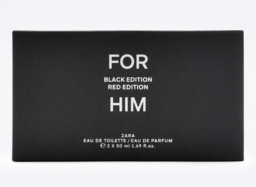 Perfume Zara Set For Fim Red Edition+ Black Edition 50ml