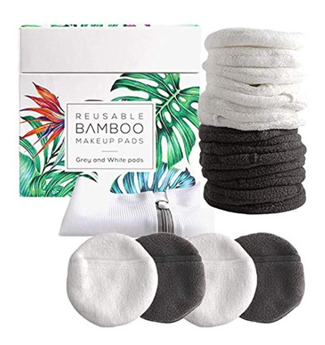 Esponjas De Maquillaje Almohadillas De Bambú Reutilizables