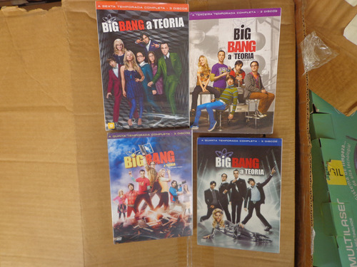 Lote Big Bang Teoria Theory 3ª +4ª +5ª +6ª Temporadas Dvds