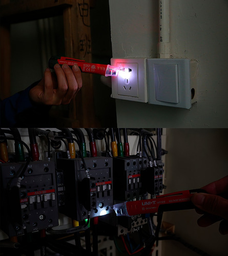 Imagen 5 de 7 de Detector De Voltaje Inductivo Uni-t Ut12s Dual 1000v Led