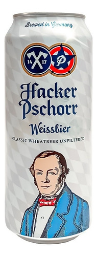 Cerveza Hacker Pschorr Weissbier Lata 500ml