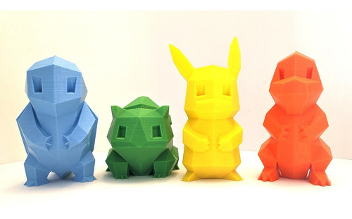 Pikachu Bulbasaur Charmander Squirtle Pack De 4