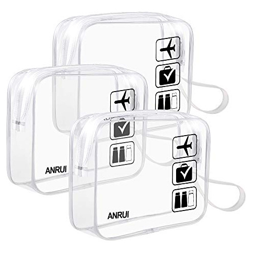 Anrui 3 Neceseres Transparentes, Neceser De Viaje Transparen