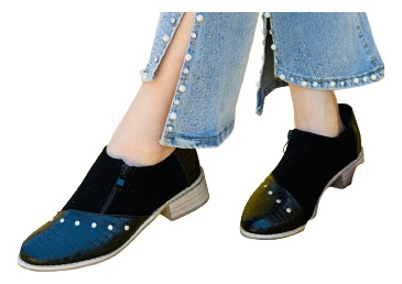 Zapato Mujer Bajo Estilo Mocasin 