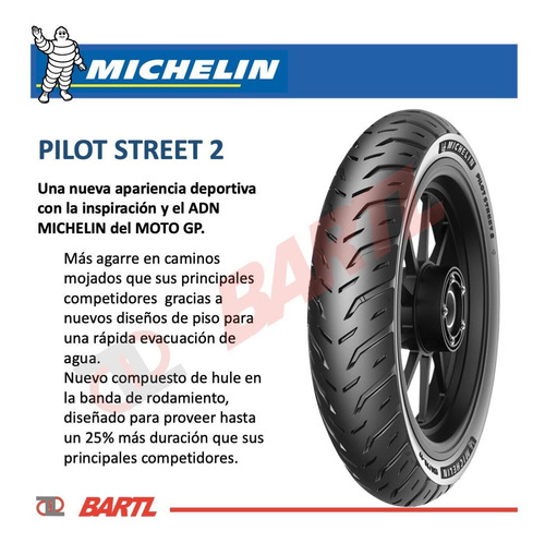 Imagen 2 de 4 de Cubiertas 110/70-17 Y 140/70-17 Michelin Pilot Street