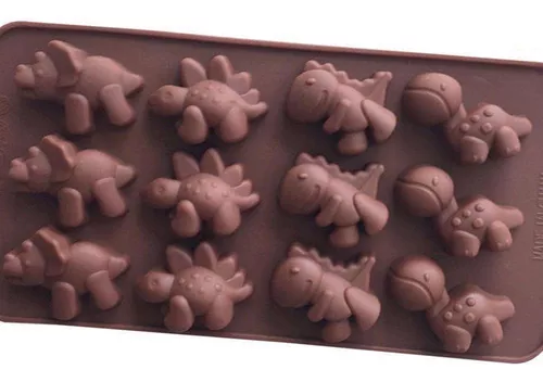Molde Silicon Dinosaurios. Chocolate Gelatina Jabón Gomitas.