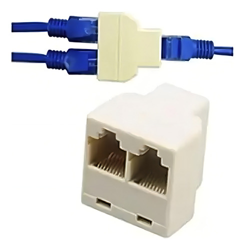 Kit duplicador de adaptadores de cables de red RJ45 C/2, cables de 5 M