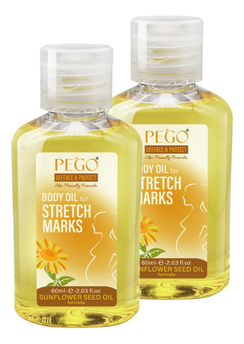 Óleo De Estrias Aoao Pego Para Gravidez 120 Ml (pacote Com 2