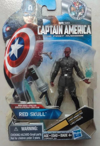 Figura Red Skull Craneo Rojo Capitan America Hasbro (Usado)