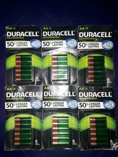 Pilas Duracell Aa Recargables 6 Unid