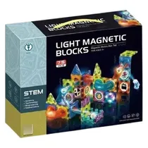 Comprar Bloques De Construccion Magneticos Con Luces 110 Piezas