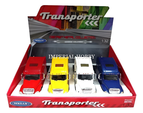Freightliner Columbia Tractor Nuevo Sin Caja - Am Welly 1/32 Amarillo