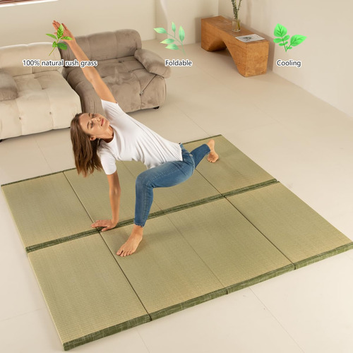 Colchón Futón Japonés Tatami Para Piso 90 X 200 X 3 Cm