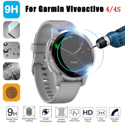 Mica De Cristal Templado 9h Premium Para Garmin Vivoactive 4