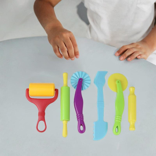 Kit De 6 Herramientas De Arcilla, Juguetes De Colores