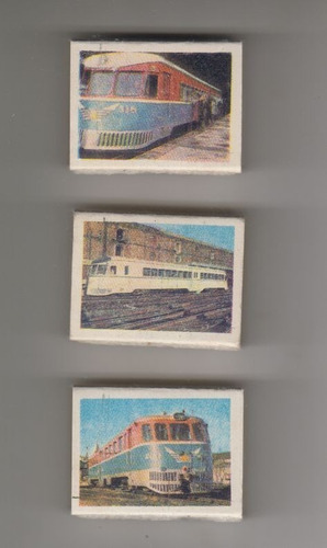  Afe Ferrocarril Uruguay Lote De 3 Cajas De Fosforos Vintage