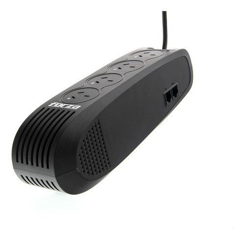 Estabilizador de tensión Forza FVR 900VA Series FVR-902A 900VA entrada de 220V negro