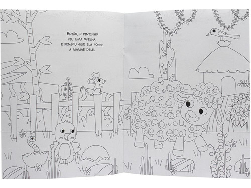 Amiguinhos para Colorir: Pintinho, de © Todolivro Ltda.. Editorial Brasileitura, capa mole em português, 2022