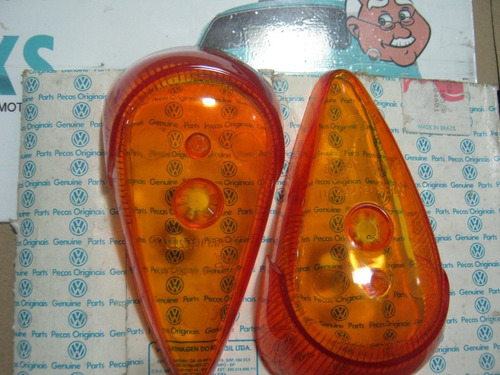 Imagem 1 de 6 de Par Lentes Fusca Itamar Série Ouro Sorriso Largo Com Logo Vw