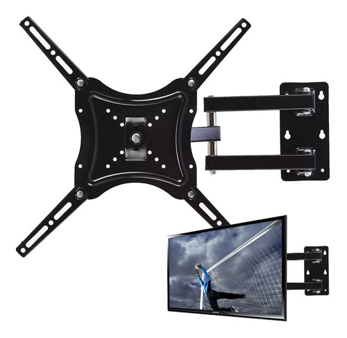 Soporte De Tv 14 A 55 Lcd Led Con Giro Inclinación Clic
