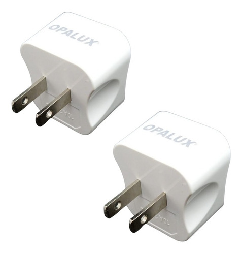 Adaptador X2 Unid Enchufe Multiple Plano Op603 A3 Opalux