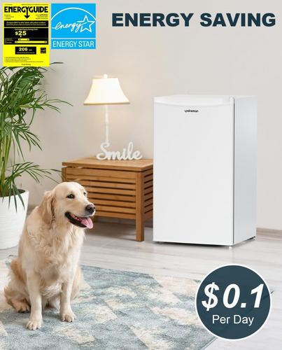 Frigobar C/mini Congelador, 3.2 Ft³; Upstreman; Blanco