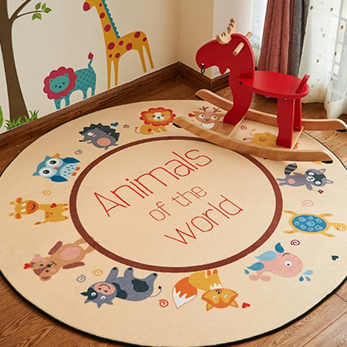 Alfombra Infantil Con Motivos De Animales