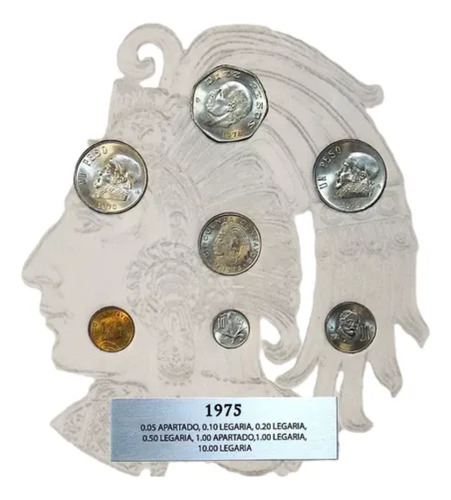 Cuadro Banxico Cuño Corriente Monedas 1975