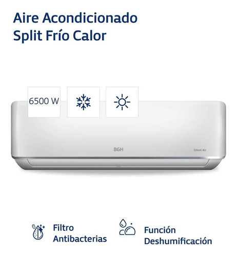 Aire Acondicionado Split Frio/calor Bgh Bse65wccr 5500f 6500