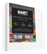 Comprar Bastidor Entelado Lienzo Acrilico Oleo Manet 70x100 Slim X5 Óleo Blanco