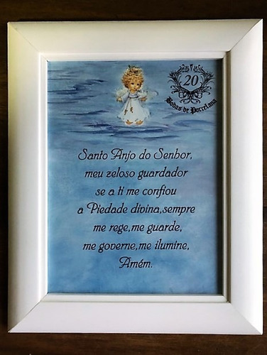 Quadro Anjo Bodas 20 Anos De Casamento P89