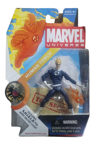 Hasbro Figura Human Torch Marvel Universe 4 Fantasticos