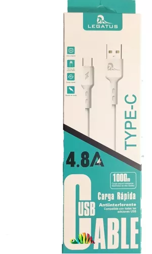 Cable Tipo C - Tipo C Carga Rápida 1 m