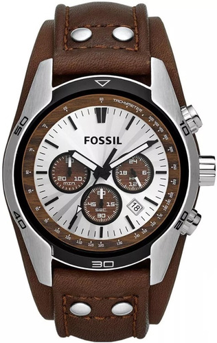 Reloj Fossil Coachman Ch2565 Correa De Cuero - 100% Original