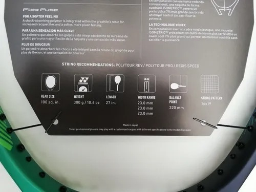 Imagen 4 de 9 de Raqueta Yonex Vcore Pro 300grs #1 Strings