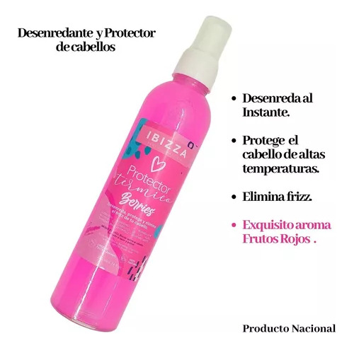 Pack 2 Protectores Cabello Berries Ibizza, Incluye Regalos.