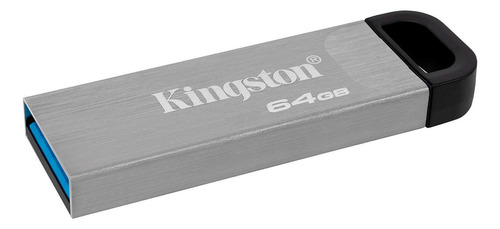 Memoria Usb 64gb Kingston 3.2 Metal Alta Velocidad Negro