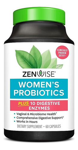 Zenwise Probióticos Para Mujer Enzimas Digestivas 60 Caps