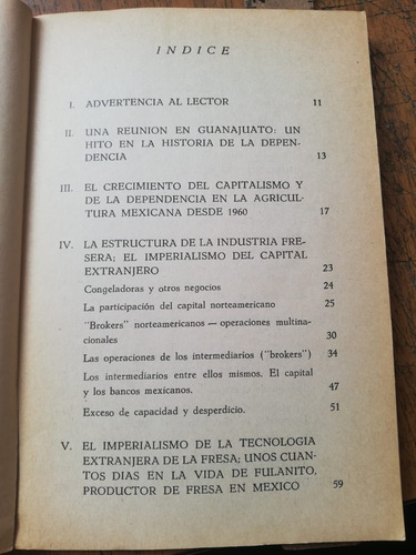 El Imperialismo Fresa Ernest Feder Editorial Campesina (Usado)