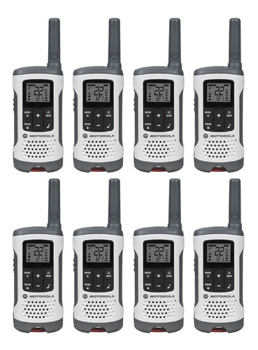 8x Walkie Talkie Handy Motorola T260 Duo 33 Canales 40km